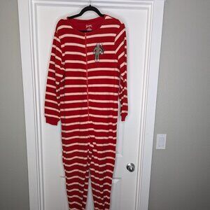 Nick & Nora Sock Monkey One Piece PJ's Size Medium